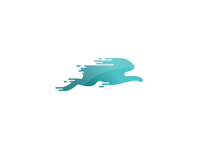 Rabbit Mark logo mark symbol animal bunny rabbit running speed fast mi.png