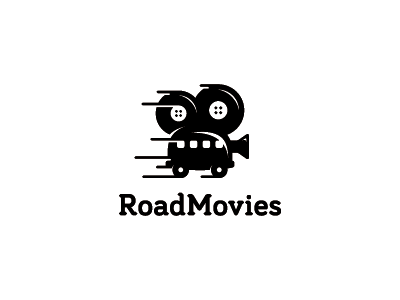 Road Movies design cinematography cinema films filmmaker van logo came.png