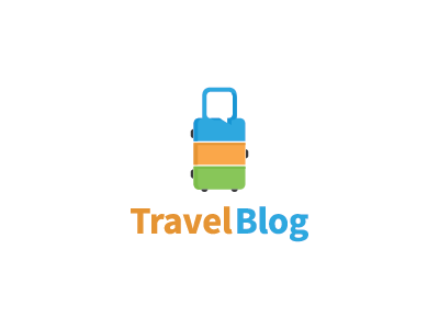 Travel Blog blog travel luggage negative space suitcase mark logo.png