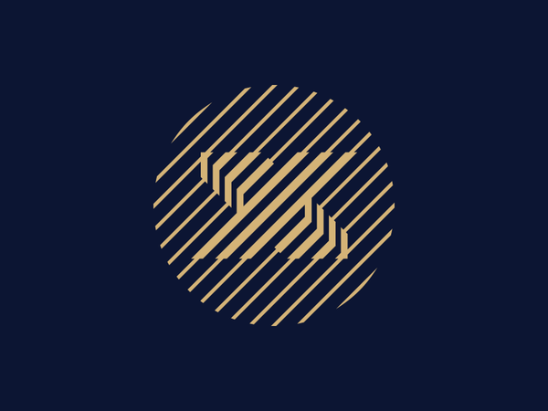 X2 Monogram Drbbbl logotype symbol logo mark monogram gold 3d lines mo.png