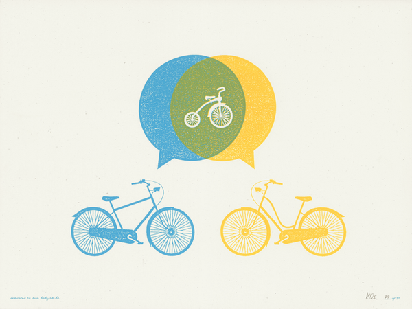 Baby to Be - Limited Edition love poster baby babies bikes.png