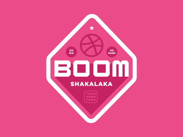 Boomshakalaka - Dribbble Sticker Pack Submission pink custom type go h.png