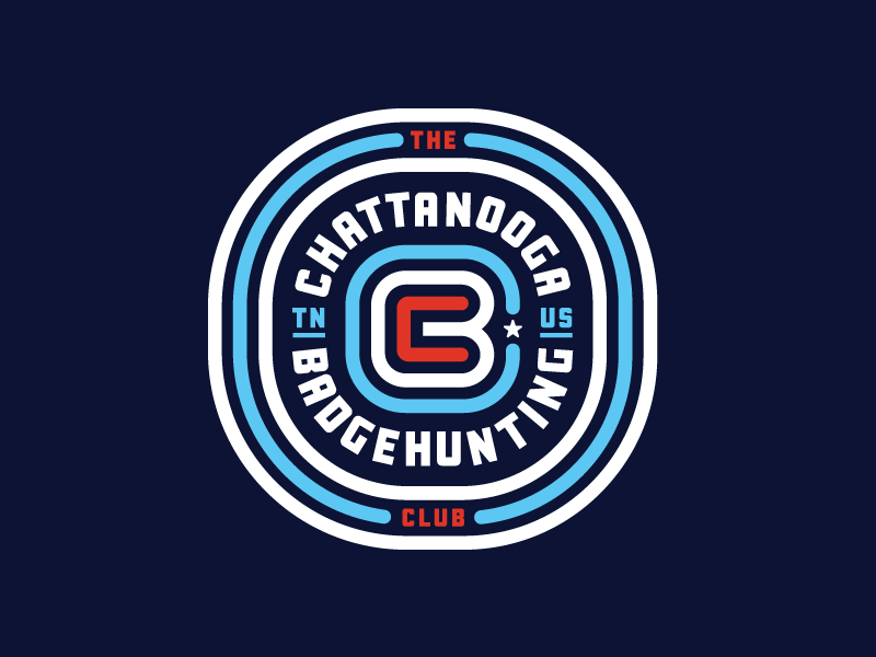Chattanooga Badgehunting Club Logo  Print america crest eagle identity.gif