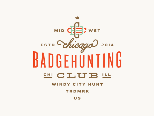 Chicago Badgehunting Club badgehunting badges classic american crest m.png