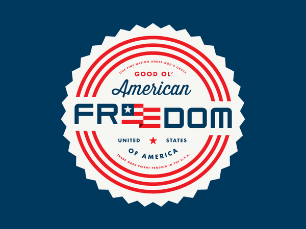 Design taught me good ol American freedom logo antique classic retro c.png