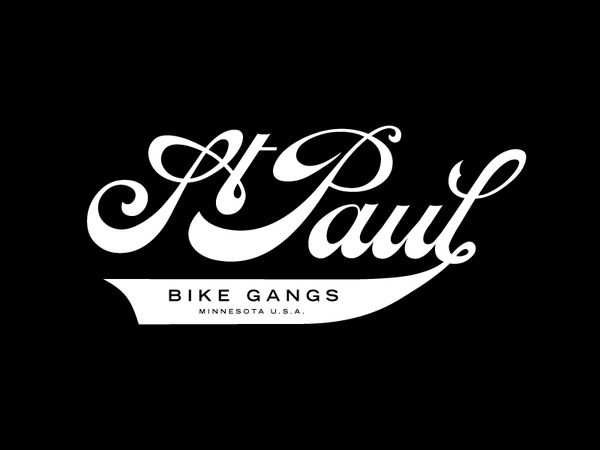 Dribbble St. Paul Bike Gangs badges artcrank script gangs bikes logo.jpg