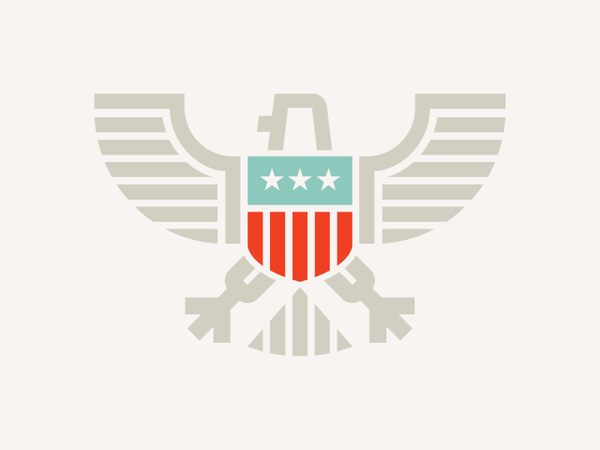 Eagle logo american america monoweight crest eagle.png