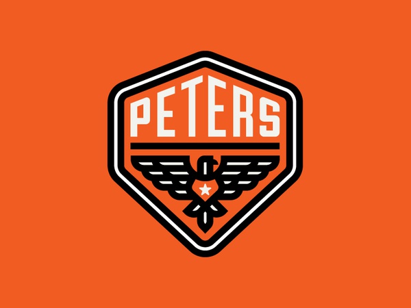 Peters Design Co Eagle Badge logo american america monoweight thicklin.jpg