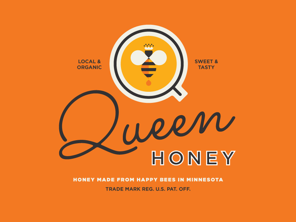Queen Honey Identity buzz buzz orange royal queen bee queen bee honey.png