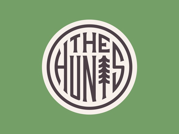The Hunts kick drum crest circle tree band brand branding logo badge.jpg