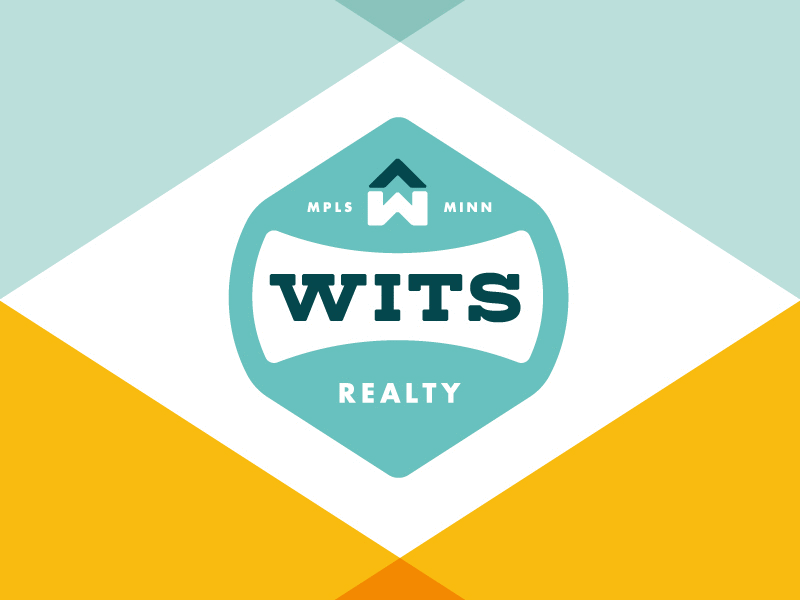 Wits Realty Identity sign design social business system logo realtor r.gif
