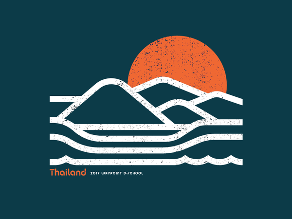 Thailand T-shirt lines fatlines sun mountain shirt t-shirt church.png
