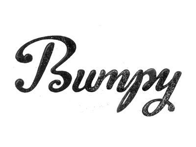 Bumpy Script type typography script lettering logotype michael spitz m.webp