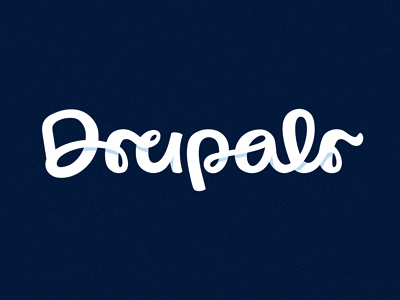 Drupalr logotype custom type lettering drupal type typography identity.webp