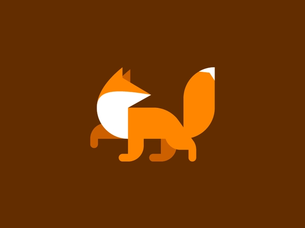 Fox mark illustration logo identity branding fox hearldry minimal.webp