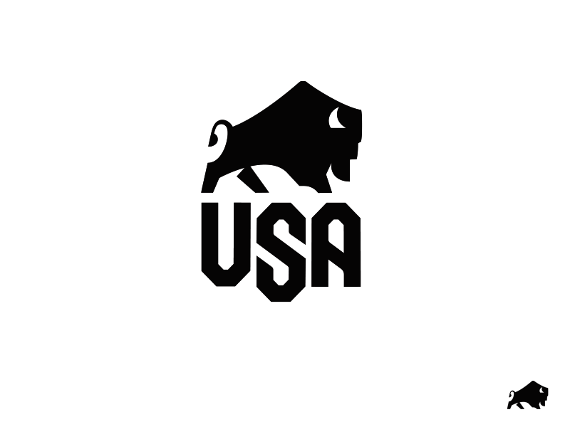 Bison USA 2021 drib logo usa buffalo mikebruner crest bison.png