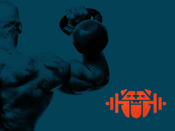 Bulldog Power Drib gym crossfit mascot strength logo iocn design mikeb.webp