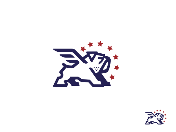 Bulldog-drib bruner mike illustration design logo strong wings hero bu.webp