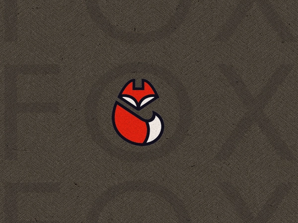 F O X  fox icon logo mike bruner design illustration.webp