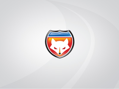 Fox Dribbble fox icon highway sign logo illustration meter.webp