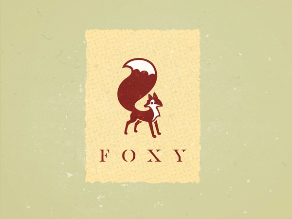 Foxy fox logo mark mike bruner illustration design.webp