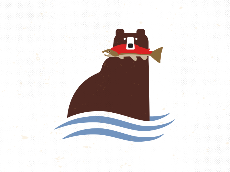 Nice Catch drib adventure outdoors stream water fishing design illustr.png