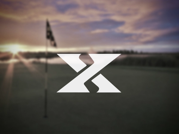 X - golf negative icon logo design bruner mike x club golf.webp