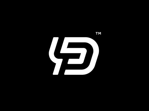 45D geometric letter number monogram typography monoline mark logo.jpg