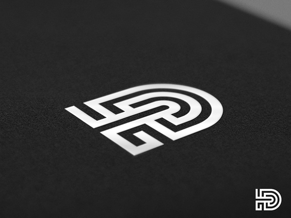 D monoline geometric logo collection typography d letter monogram icon.jpg