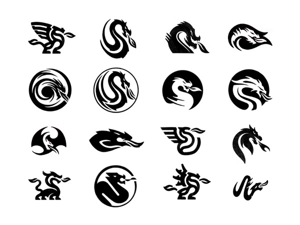 Firebreather Draft + Sketch Concepts dragon custom logo design logo co.jpg