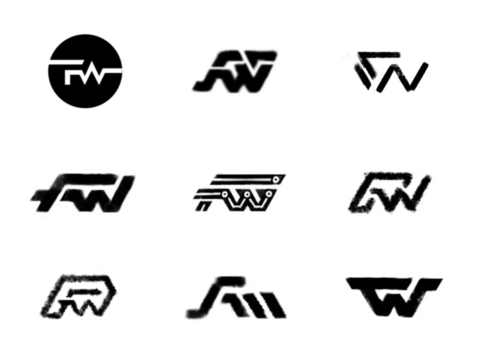 FW sketches process sketches monogram typography custom logo design sy.jpg