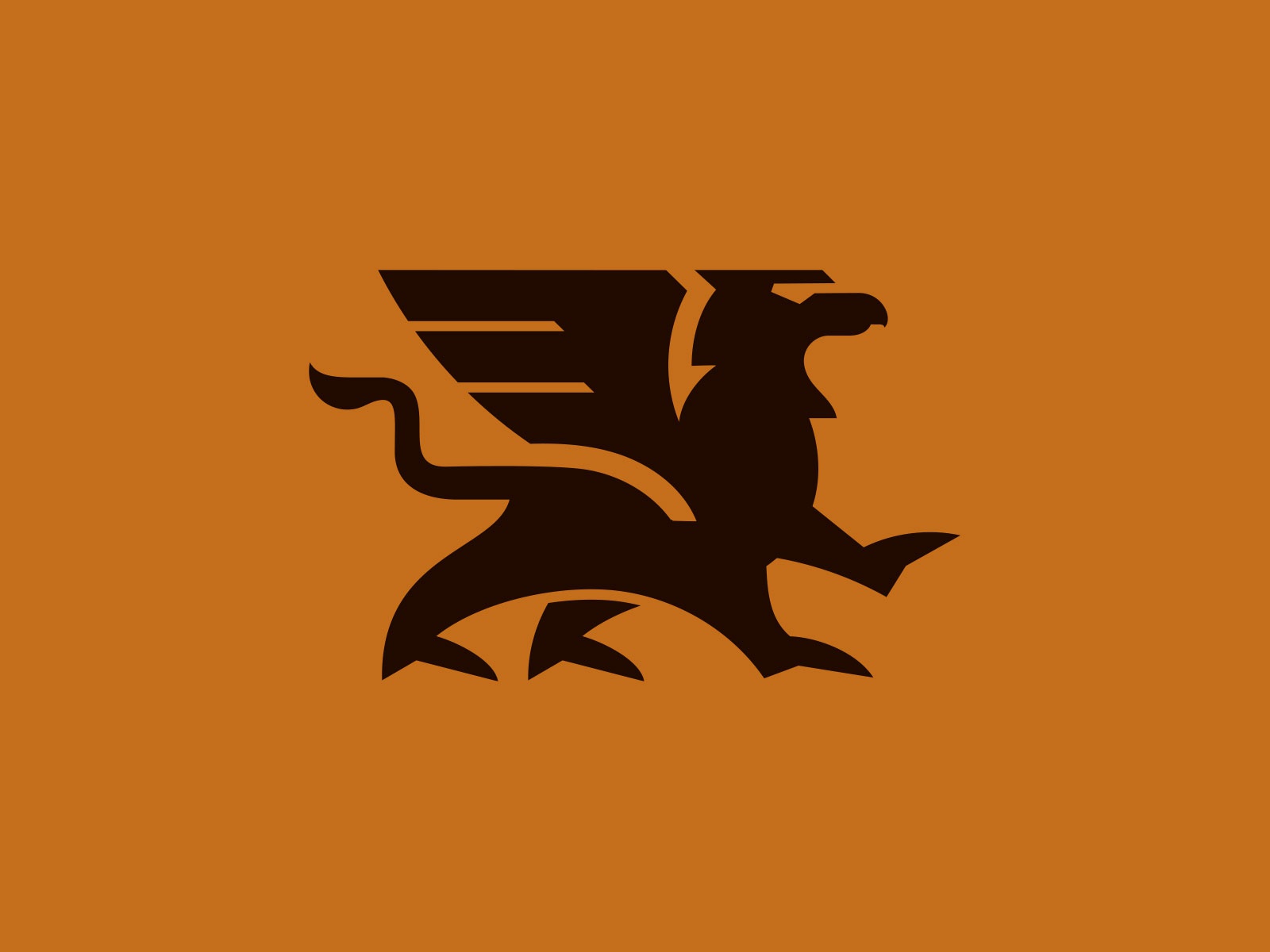 Griffin heraldic animal logo griffin animal custom logo design symbol.jpg