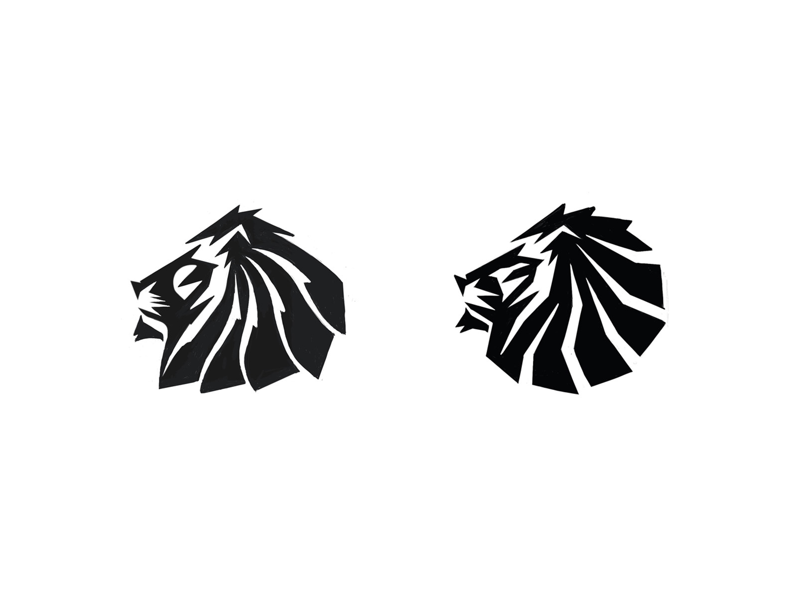 Lion Sketches brandidentity lion head process sketch lion animal custo.jpg