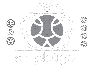 Logo Design Construction for SimpleTiger simple tiger guides guideline.png