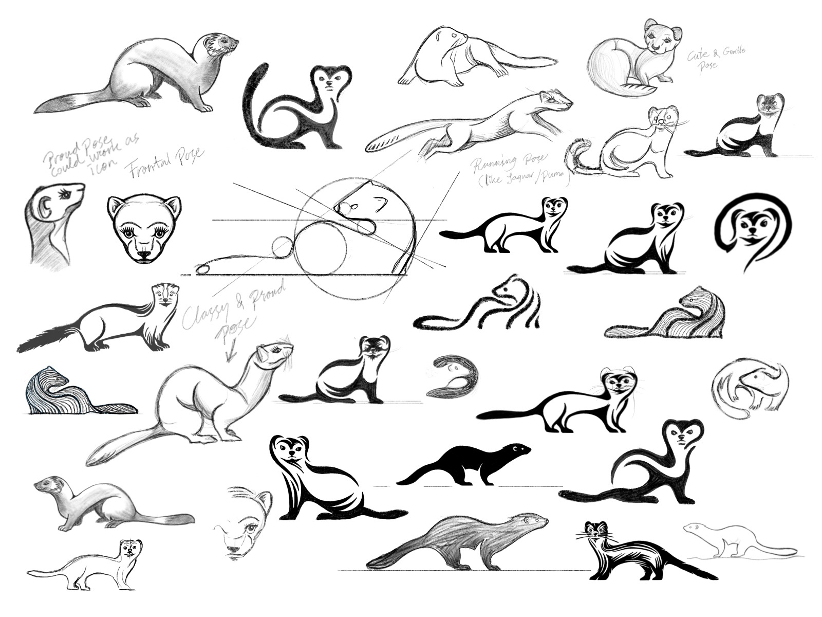Mink Logo Sketches brand identity brand mark custom logo design illust.jpg
