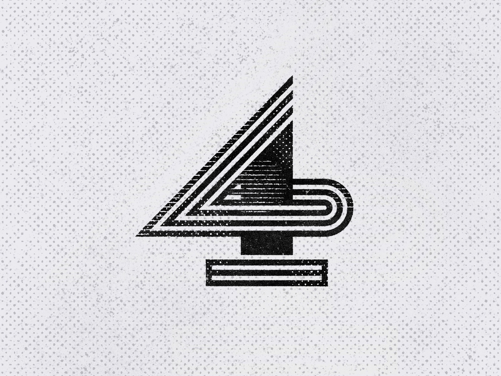 No.4 - 36 Days of Type gert van duinen cresk 4 number lettering typogr.jpg