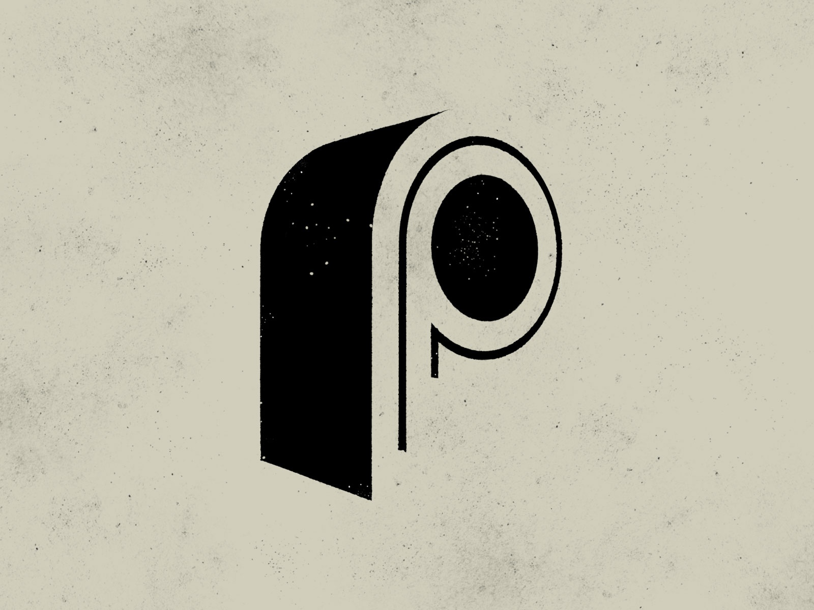 P - 36 Days of Type typography art gert van duinen cresk texture monog.jpg