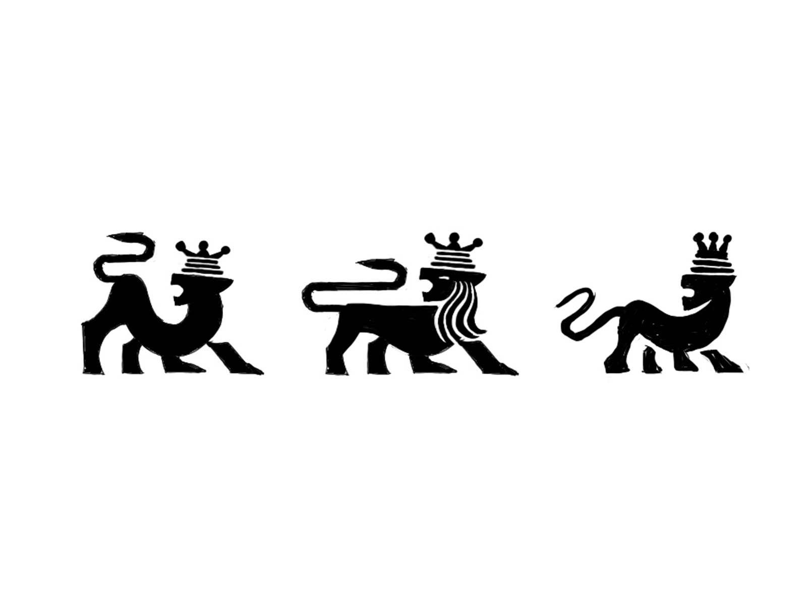 Sketches in progress process sketches heraldic symbol icon designer ic.jpg