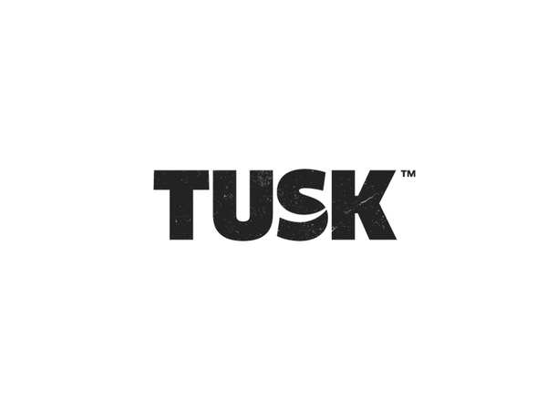 Tusk nature preservation logo designer wildlife typography logo design.png