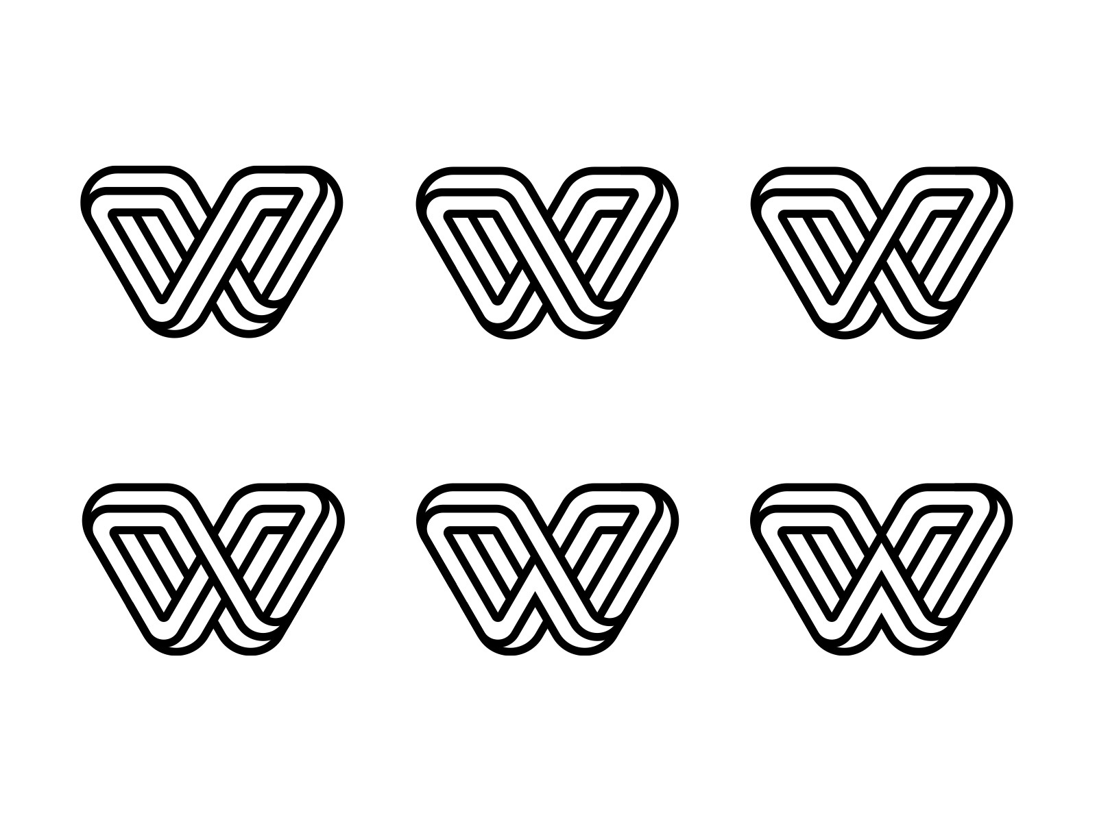 W monoline letter monogram lettering type typography custom logo desig.jpg