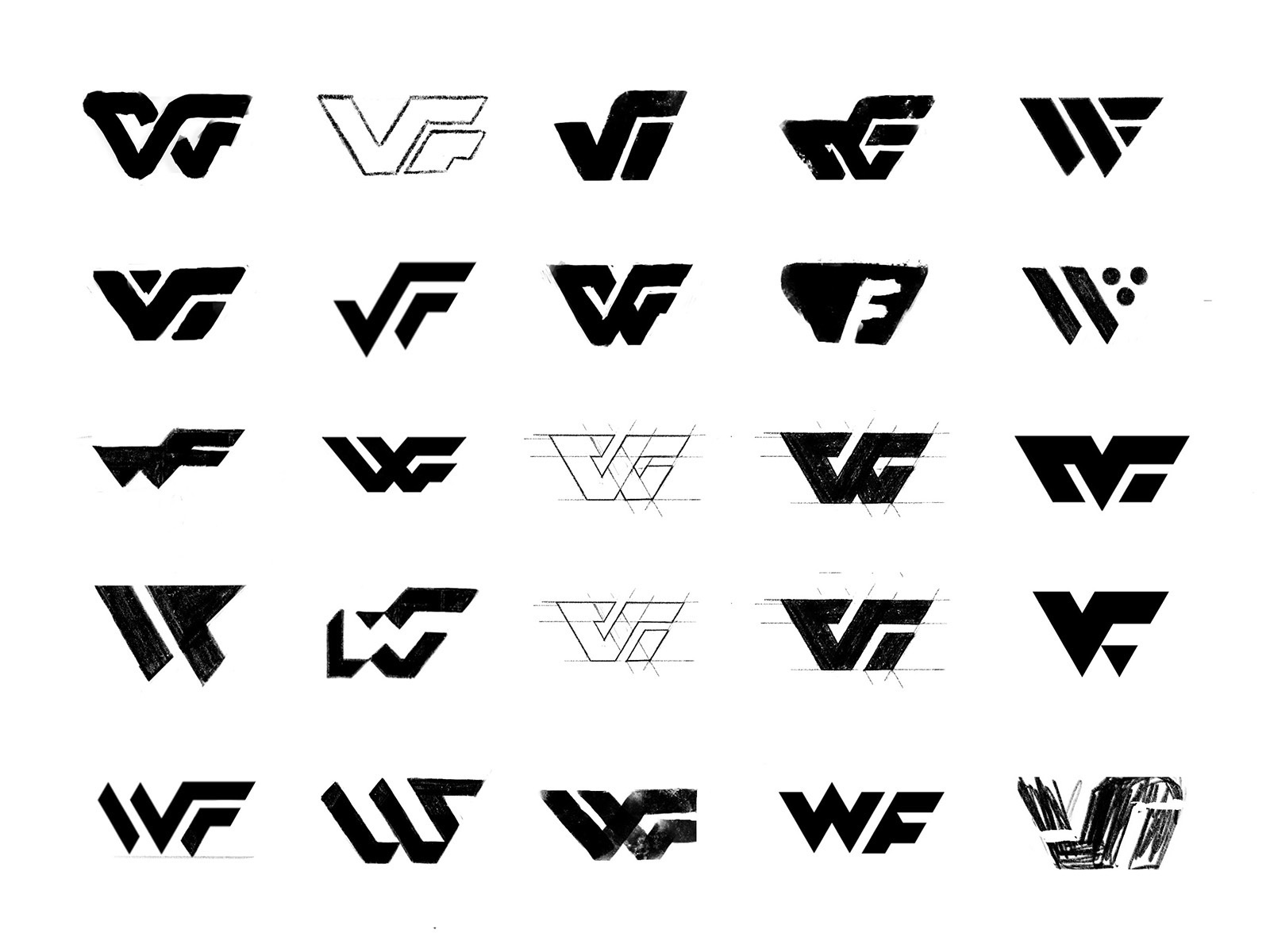 WF sketches lettermark process sketches monogram custom logo design ty.jpg