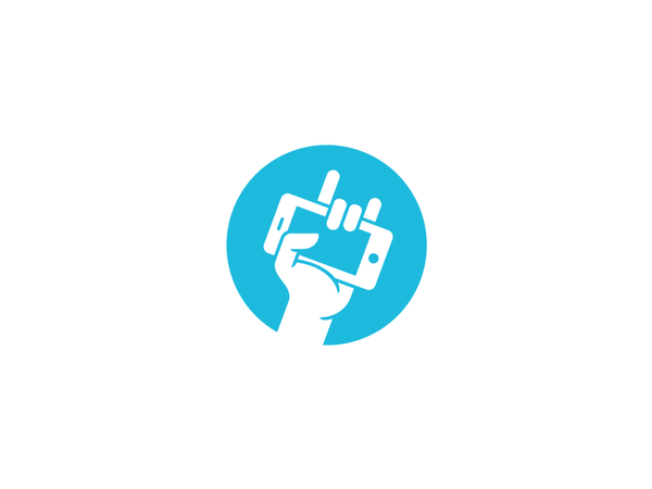 FunMobility Mark logo identity mark hand iphone fist.png