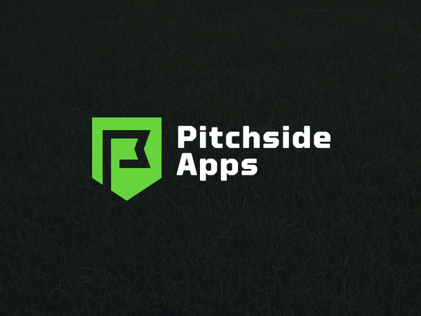 Pitchside Apps Logo banner shield grass flag soccer football sport.png