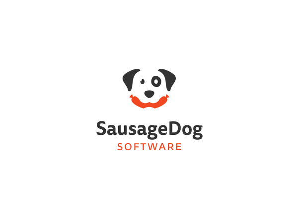 SausageDog Software logo mark identity brand proposal dog hot dog saus.png