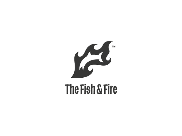 The Fish  Fire Logo mark logo identity fire flame fish branding.png