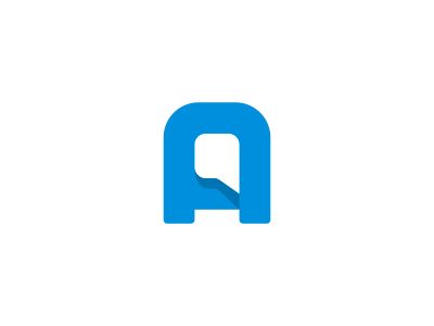 A + Speech Bubble Logo Design message chat speech bubble a branding br.png