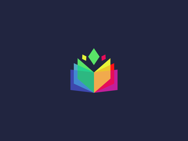 Book  Education Logo Design colors literacy colorful reading education.png