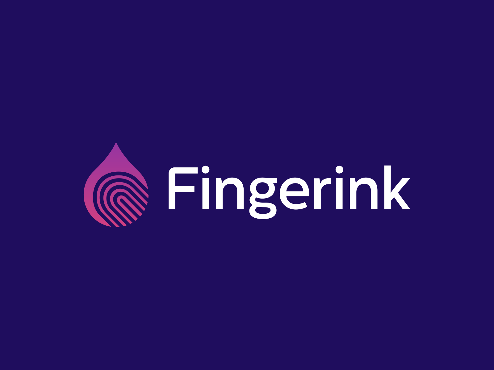 Finger Ink Logo Design drop ink symbol human app digital electronic fi.png