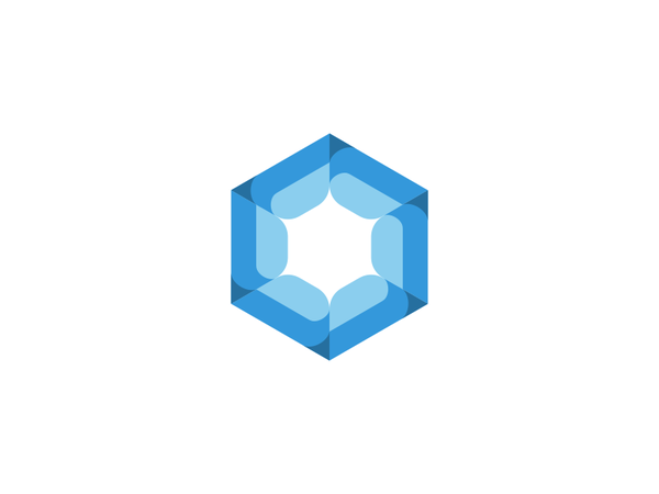 HubHexagon Logo Design hub hexagon blue branding brand design identity.png