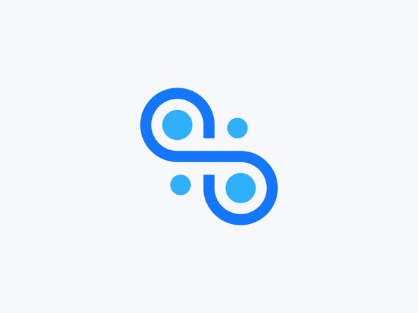 Infinity Logo Design particles infinity branding brand design identity.png
